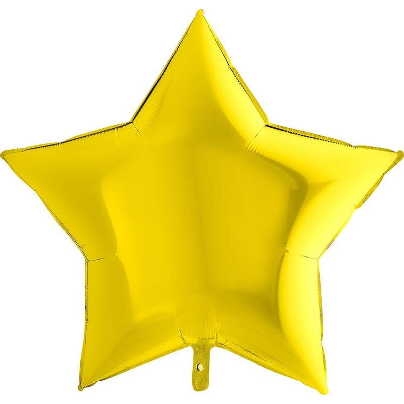 Balão Foil Estrela Amarela 90 cms