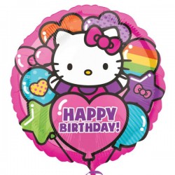 Balão Hello Kitty Happy Birthday