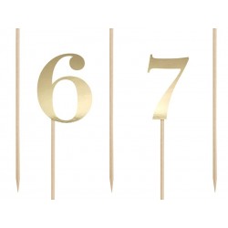 Table Numbers Dourado