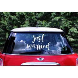Autocolante Carro "Just Married"