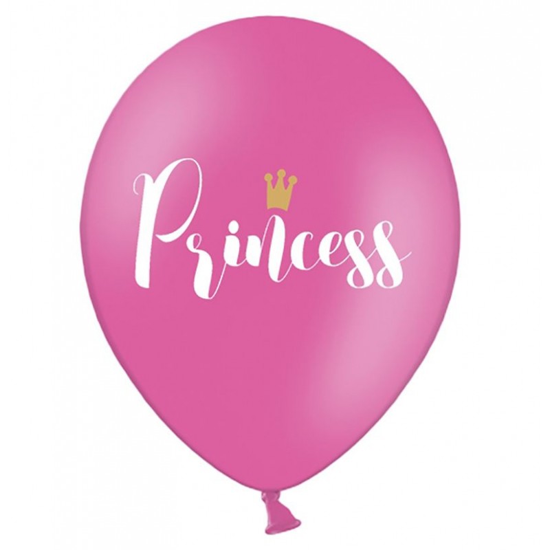 Balões Princesa Rosa Forte (1 pkt / 6 pc.)