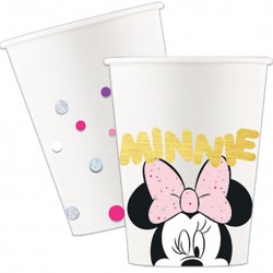 8 Copos Minnie Party Gems