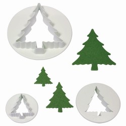Set 3 cortadores Árvore Natal PME