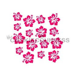 Stencil Flores Hibiscus COOKIE COUNTESS