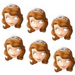 6 Máscaras Princesa Sofia