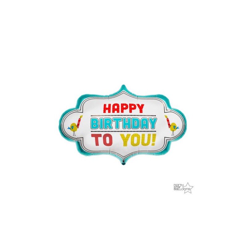 Balão Foil Happy Birthday To You