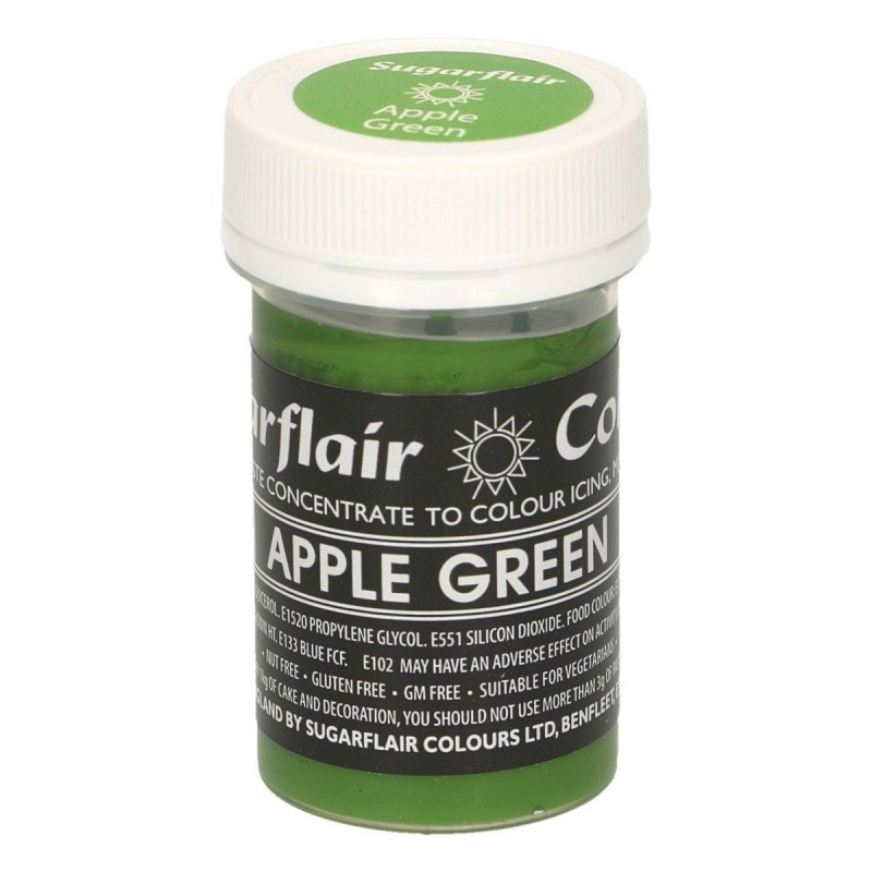 Corante em Gel Apple Green Sugarflair -25 grs