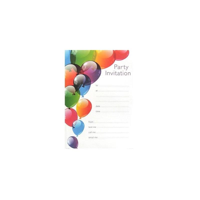 Convites Festa Balões