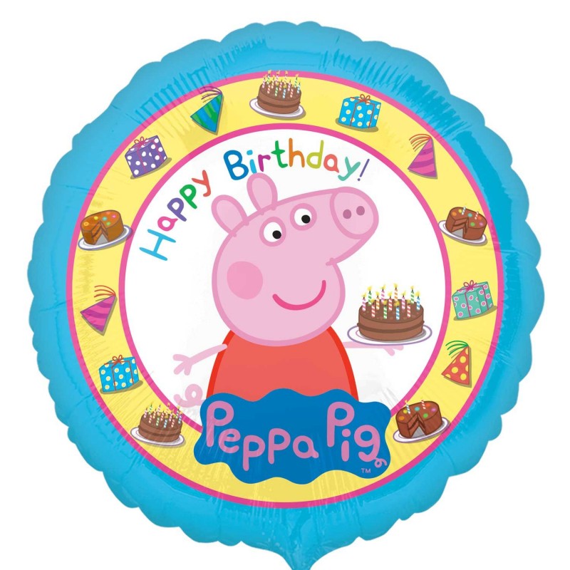 Balão Happy Birthday Porquinha Peppa