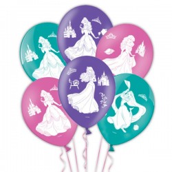 6 Balões Princesas Disney