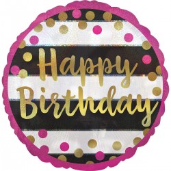 Balão Foil Happy Birthday