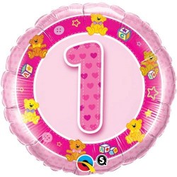 Balão Rosa 1º Aniversário