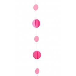 Cauda Balões Circulos Rosa