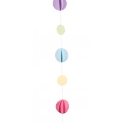 Cauda Balões Círculos Cores Pastel