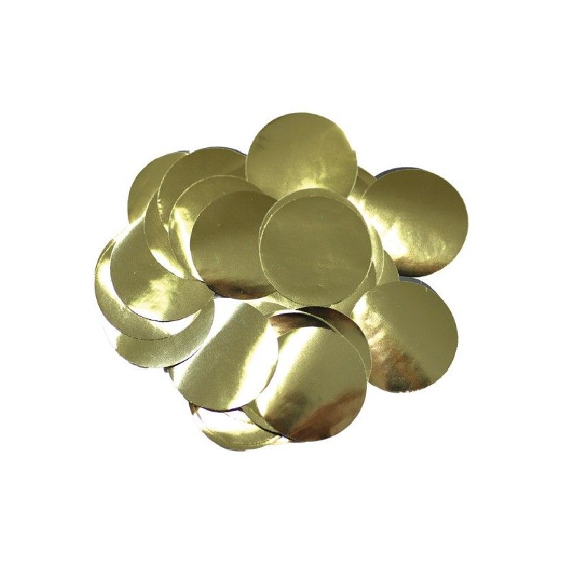 Confetis dourados foil 14g 10mm