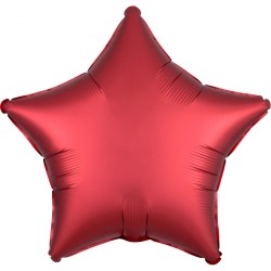 Balão Foil Estrela Mate Sangria