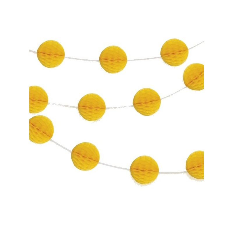 Grinalda Mini Honeycomb Amarelo