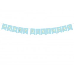 Banner Happy Birthday Azul