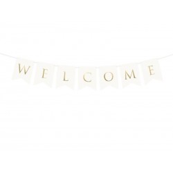 Banner Welcome Branco 15 x 95 cm