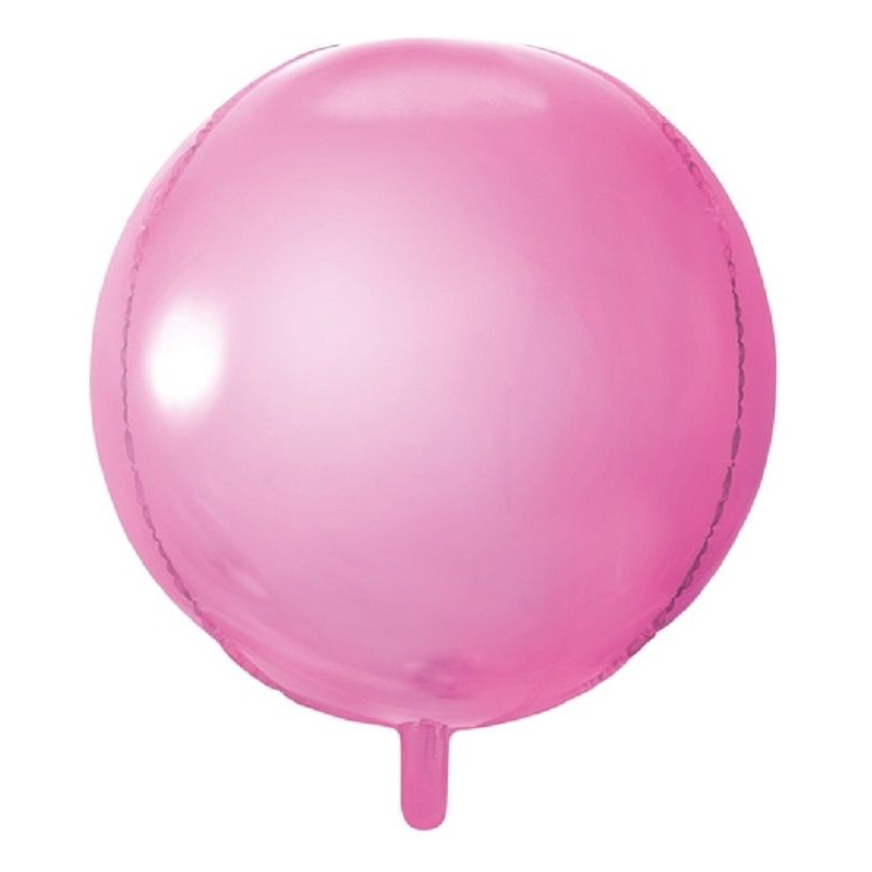 Balão Foil Redondo Rosa 40 cms
