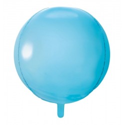 Balão Foil Redondo Azul Ceú 40 cms