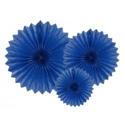 Mix 3 Rosetas navy blue 20-40 cms