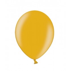 100 Balões Latex 15cms Dourado