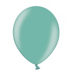 100 Balões Metallic Aquamarine 12 cms