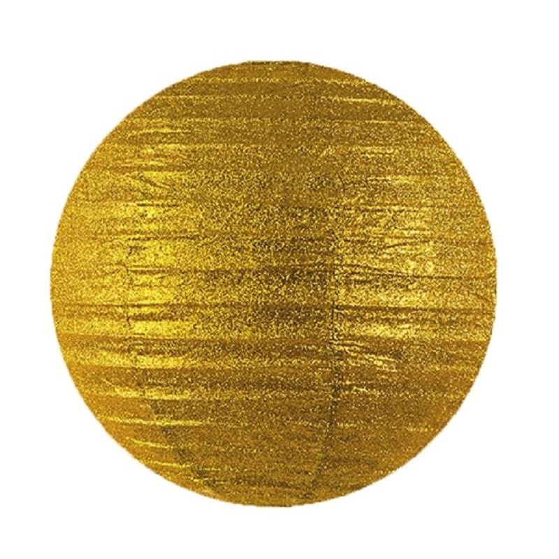 Lanterna Dourada Glitter 35 cms
