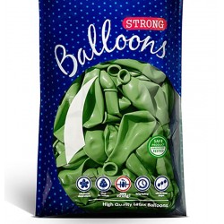 Balão Verde Metallic Brilhante 30 cms***