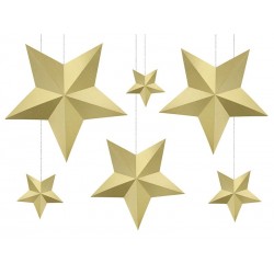 Conjunto de 6 Estrelas Decoração