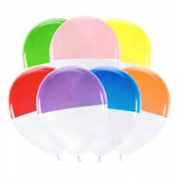 Pack 7 Balões Bi-Coloridos