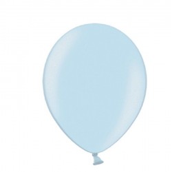 100 Balões Azul bebé Perolados 15cms