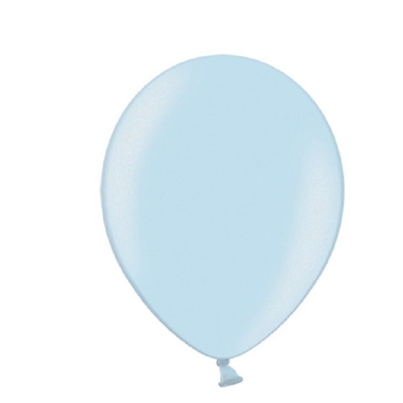 100 Balões Azul bebé Perolados 15cms
