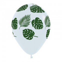 Balão Transparente Folhas 30 cms