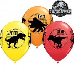 6 Balões Latex Jurassic World 30 cms