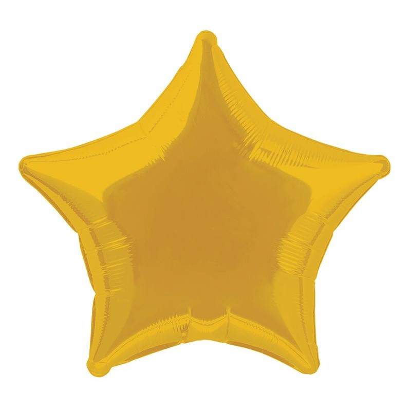 Balão Foil Estrela Dourada 50 cms