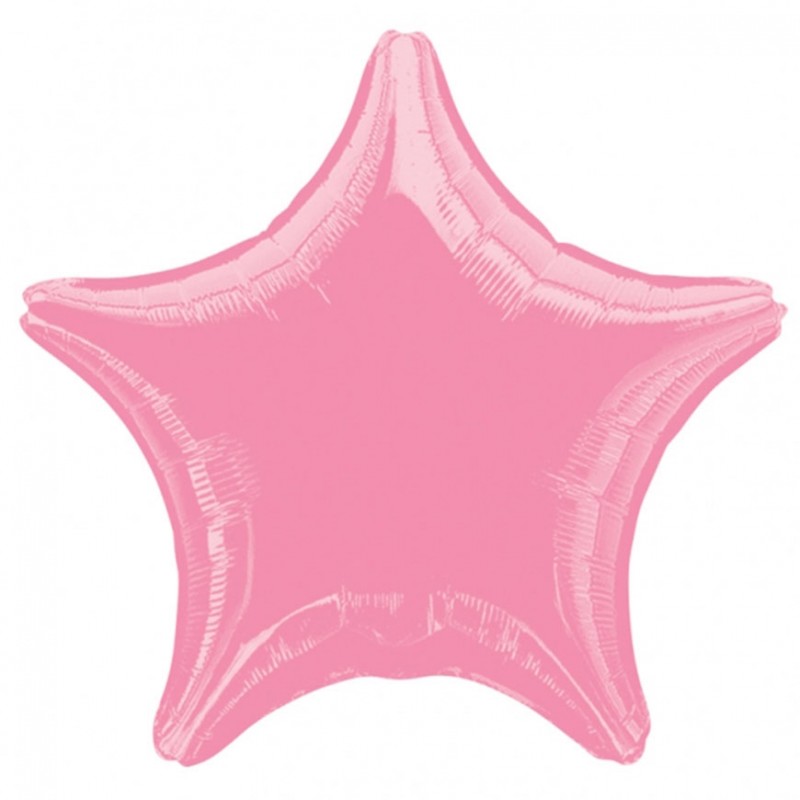 Balão Foil Estrela Rosa