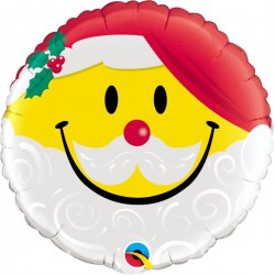 Balão Foil Emoji Cara Pai Natal