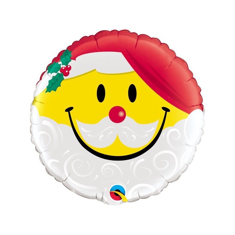 Balão Foil Emoji Cara Pai Natal