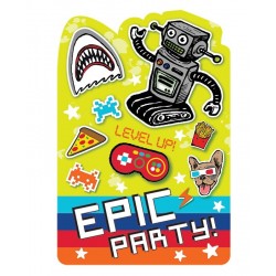 8 Convites EPIC PARTY
