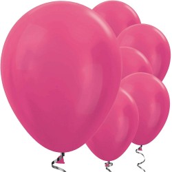 50 Balões FUCHSIA Latex 30 cms