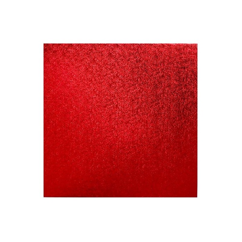 Placa Quadrada Vermelha  25 cms