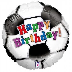 Balão Bola Futebol Happy Birthday