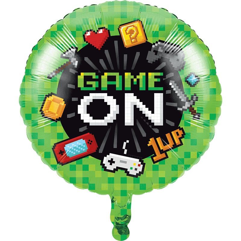 Balão Foil Game On 22 cms