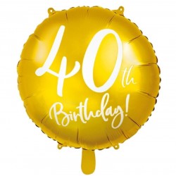 Balão Foil Dourado 50 Aniversario 45 cms