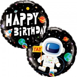 Balão Happy Birthday Tema Espaço