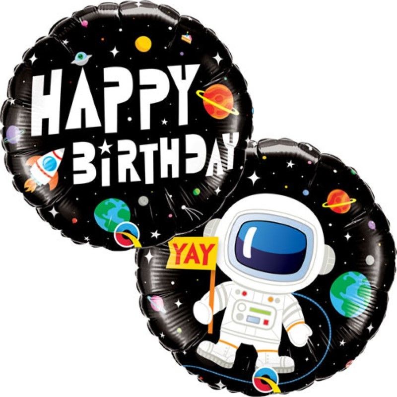 Balão Happy Birthday Tema Espaço