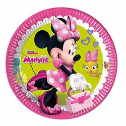 8 Pratos 23 cms Minnie Mouse