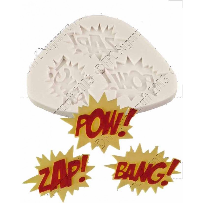 Molde Silicone 'Zap Pow Bang'